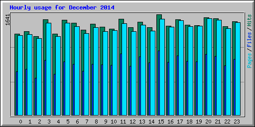 Hourly usage for December 2014