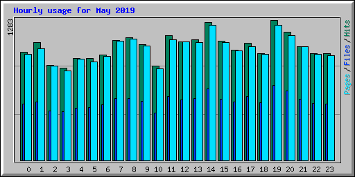 Hourly usage for May 2019